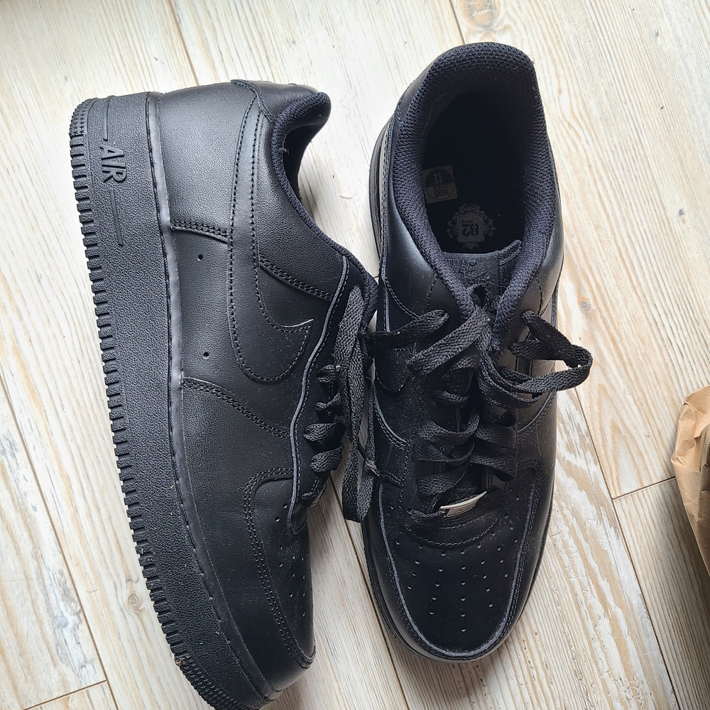 Nike Air Force 1 All-Black Sneakers